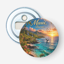 Maui Hawaii Tropisk kustlinje Reseskylt Flasköppnare
