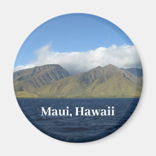 Maui Hawaii Vackra Berg Ocean Magnet