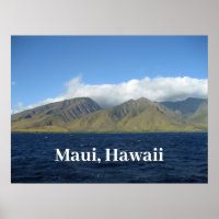 Maui Hawaii Vackra Berg Ocean