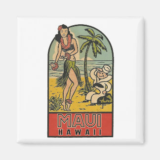 Maui, Hawaii * Vintage resor * Magnet
