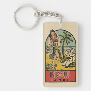 Maui, Hawaii * Vintage resor * Nyckelring