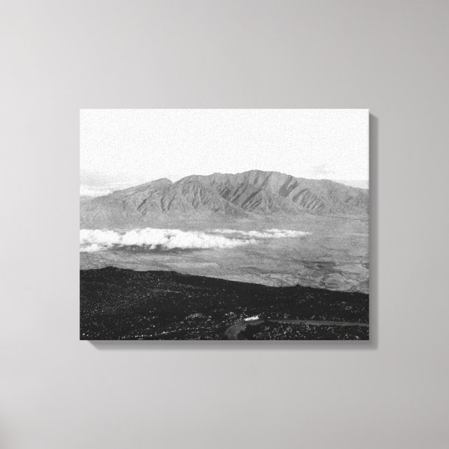Maui, Hawaii - Vy från Haleakalas överkant Canvastryck (Framsida)