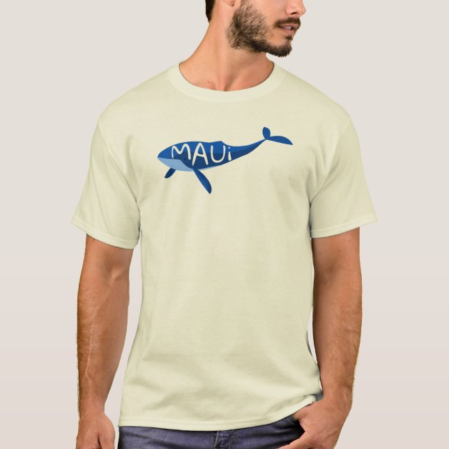 Maui Hawaii Whale T Shirt (Framsida)
