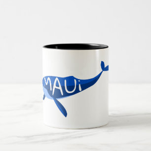 Maui Hawaii Whale Två-Tonad Mugg
