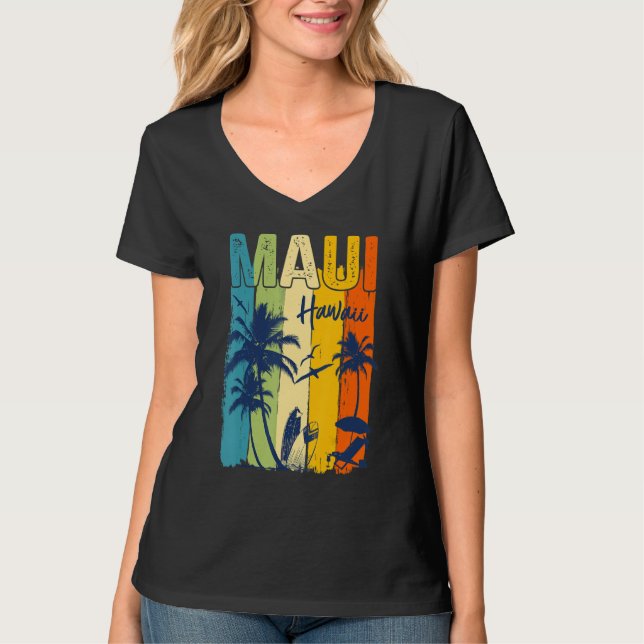 Maui Hawaiian Family Vacation Matching Group T Shirt (Framsida)