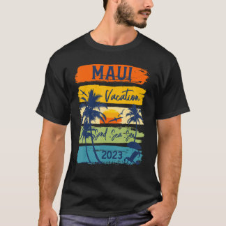 Maui Hawaiian Vacation 2023 Matching Family Group T Shirt