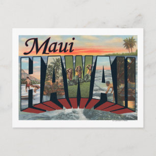Maui, HawaiiLarge Brev ScenesMaui, HI Vykort