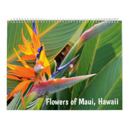 Maui Hawaiis blommor Kalender