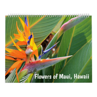 Maui Hawaiis blommor Kalender