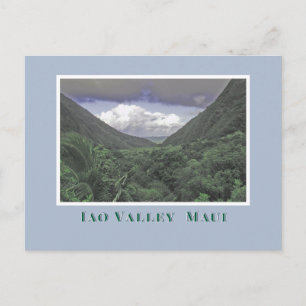 Maui, Iao Valley/ dramatisk himlar, grönt valley Vykort