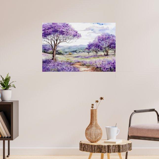 Maui Jacarandaträd Poster (Vardagsrum 3)