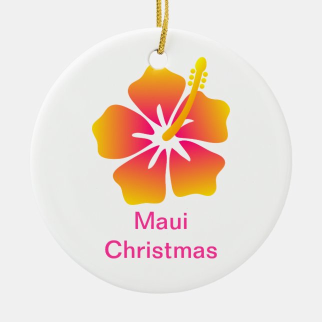 Maui jul julgransprydnad keramik (Framsidan)