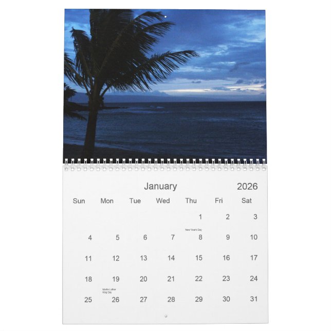 Maui kalender (Jan 2026)