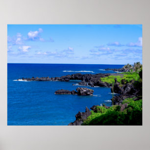 Maui kusten - Hawaii havaffisch Poster