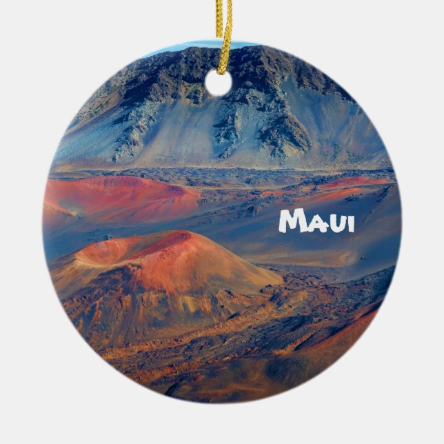 Maui landskap julgransprydnad keramik (Framsidan)