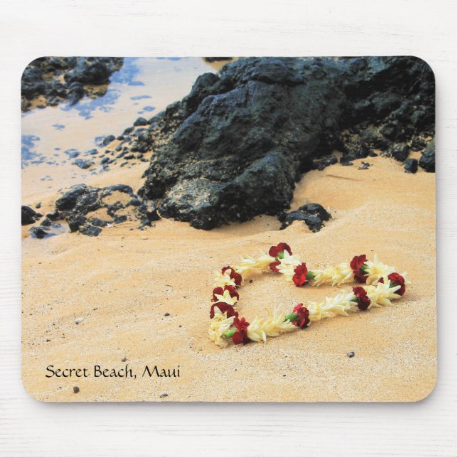 Maui Lei on Secret Beach Mouse Pad Musmatta (Framsidan)