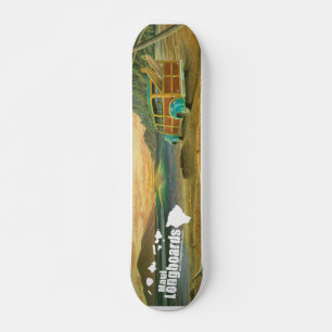 Maui Longboards träig Longboard Skateboard Bräda 20 Cm