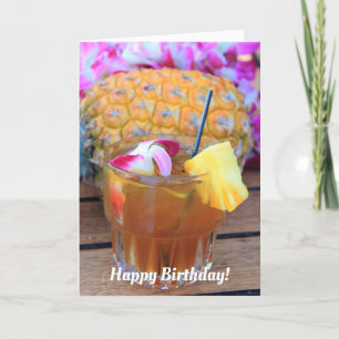Maui Mai Tai och födelsedagsananas Kort