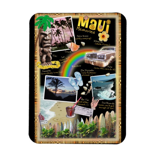 Maui Memories Magnet (Vertikal)