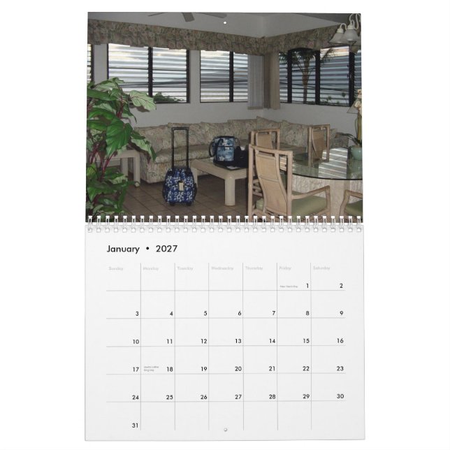Maui minnen kalender (Jan 2027)