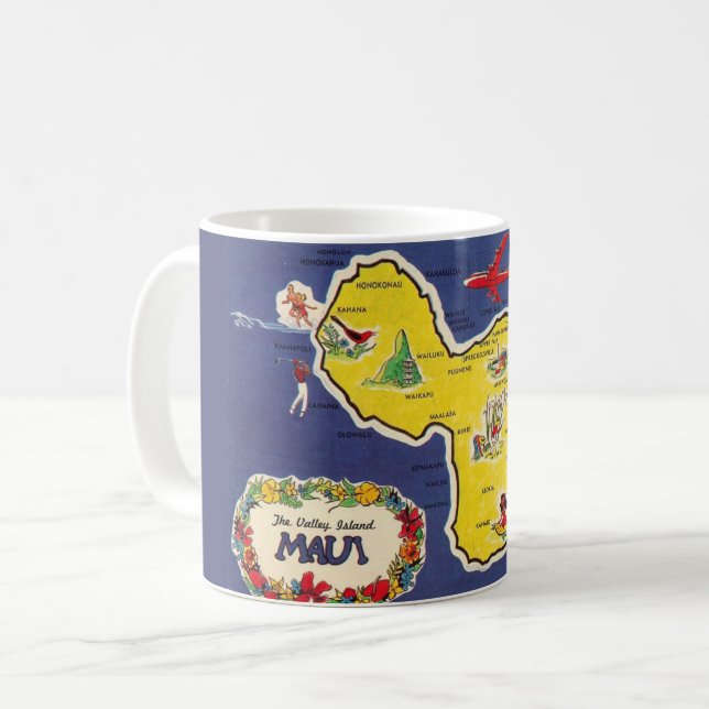 Maui-ö färgrik mugg (Framsida vänster)