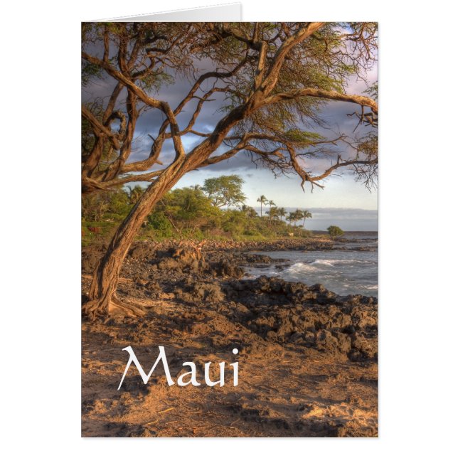 Maui oceanivy hälsningskort (Framsidan)