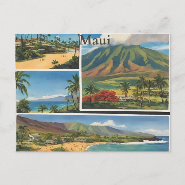 Maui Postcard (2) Vykort (Framsida)