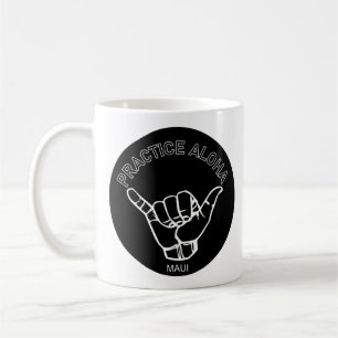 Maui - Practice Aloha Shaka (Vänta lös) Kaffemugg