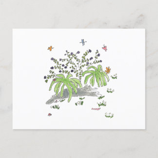 Maui skinn under en buske meddelande vykort