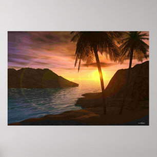 Maui solnedgång poster
