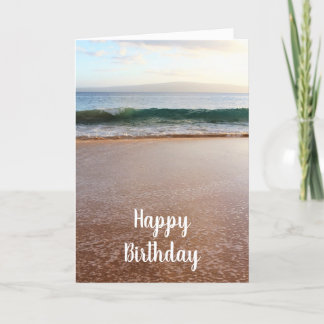Maui Strand och Vågor Födelsedag Kort