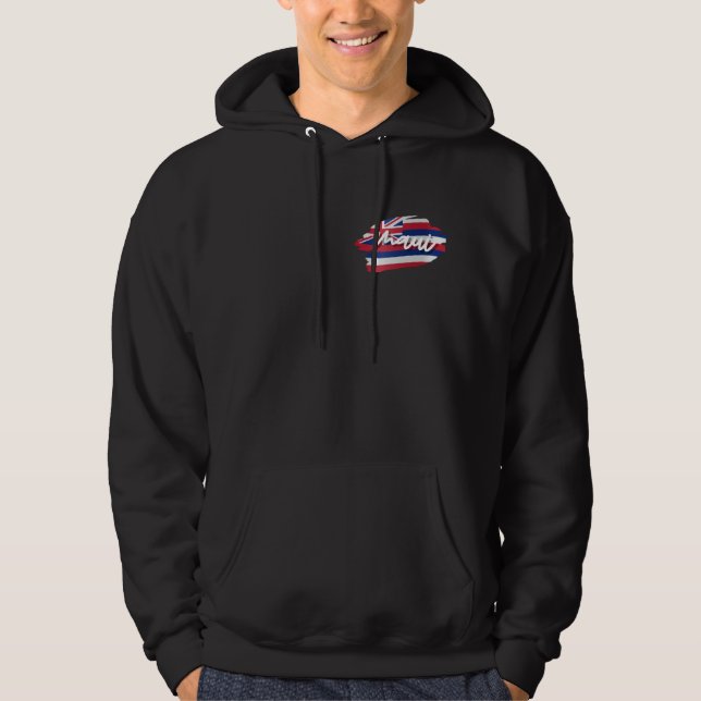 Maui Strong Black Manar Hoodie (Framsida)