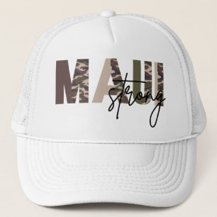 Maui Strong Brown Army Mönster Truckerkeps
