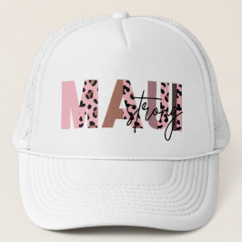 Maui Strong Pastel Rosa Cougar Mönster Truckerkeps