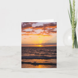 Maui Sunset Notecard Kort