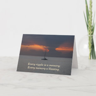 Maui Sunset Sympathy Card Kort