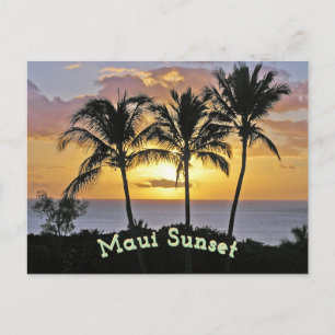 Maui Sunset Vykort