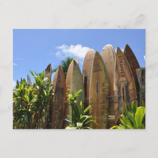 Maui Surfboard fence Vykort