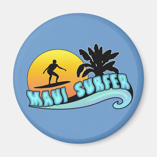 Maui Surfer Magnet (Framsidan)