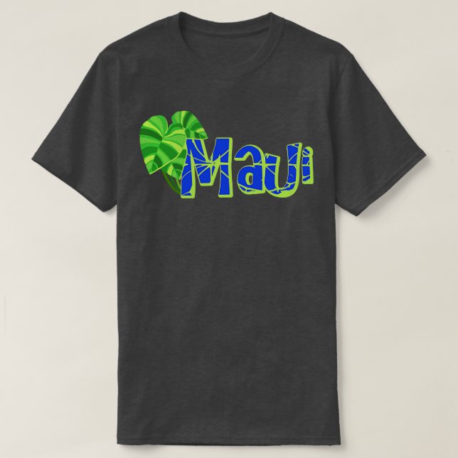 Maui Taro Plant Lövs Hawaii TShirt T Shirt (Design framsida)