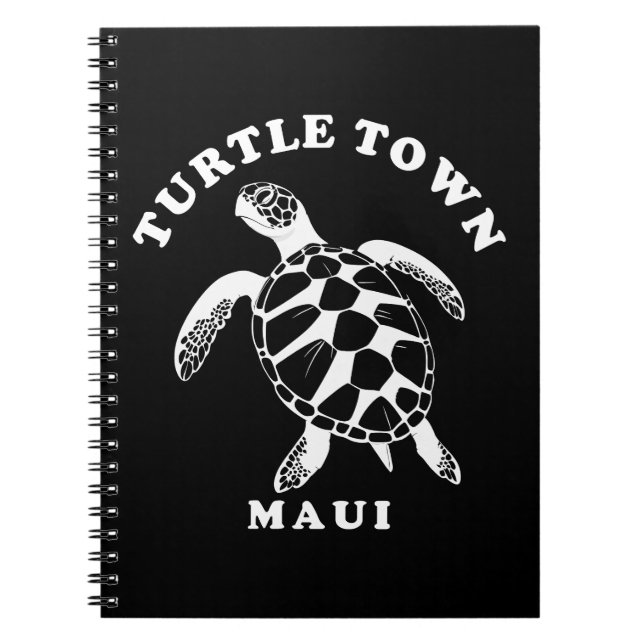 Maui Turtle Town Anteckningsbok (Framsidan)