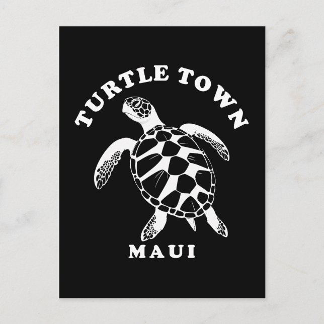 Maui Turtle Town Vykort (Framsida)