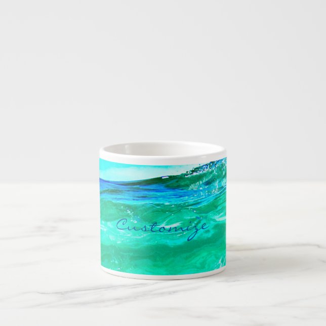 Maui vågar Thunder_Cove blue/grönt Espressomugg (Framsidan)