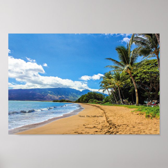 Maui, Valley Isle, Hawaii Poster (Framsidan)