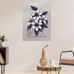 Maui Vintage Plumeria Affisch