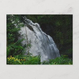Maui Waterfall Postcard Vykort