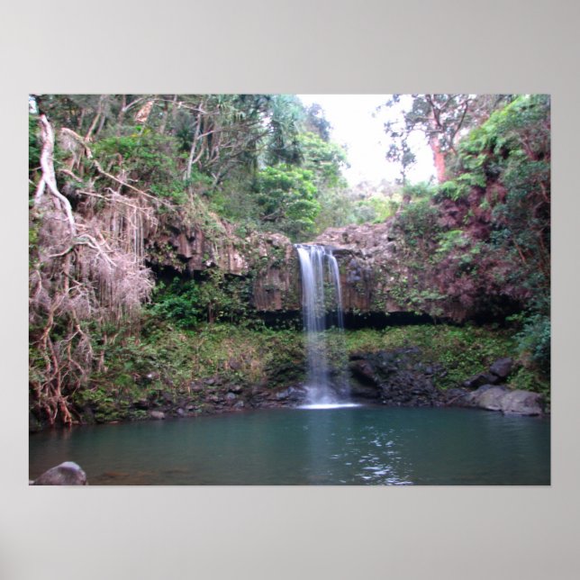 Maui Waterfall Poster (Framsidan)