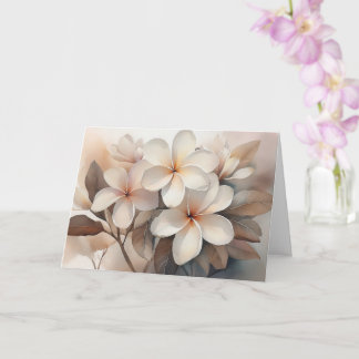 Maui White Plumeria Greeting Card Kort