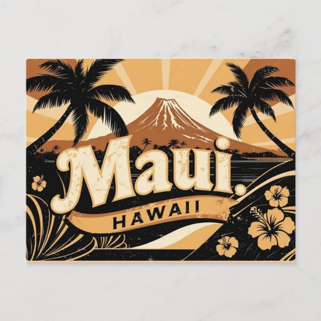 Mauis vintage & Retro, Hawaii Vykort (Framsida)