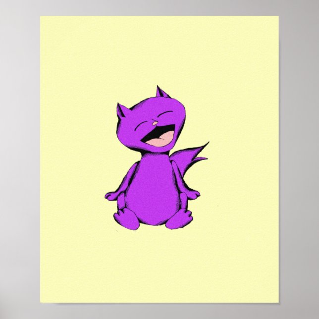 MauMau Cat Laughing Poster (Framsidan)